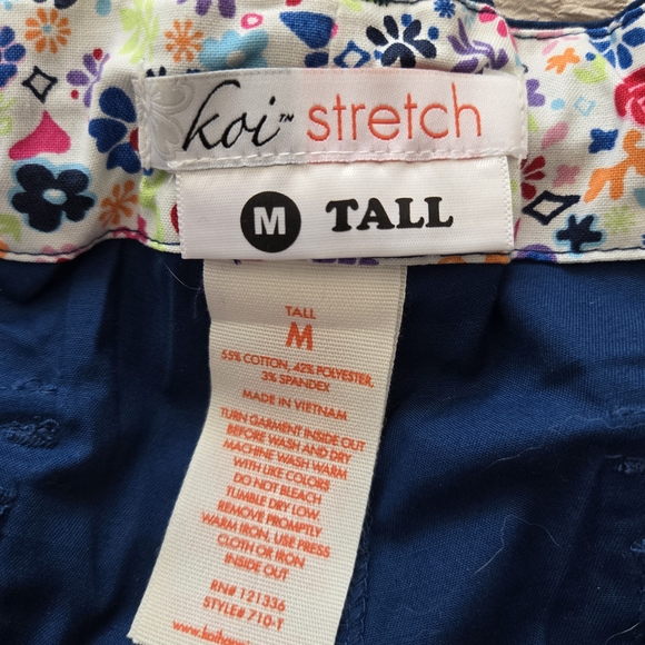 Koi Stretch Lindsey Tall Pants in Deep Sea - Picture 4 of 5